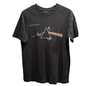 Cotton On Pink Floyd Embroidered Butterfly Graphic Band Tee Oversized XXS